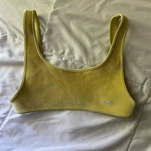 Triangl Velvet Bikini Top